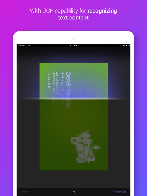 Screenshot #5 pour Business Card Reader & Scanner