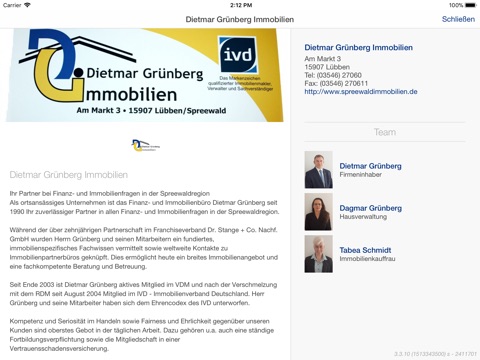 Dietmar Grünberg Immobilien screenshot 2