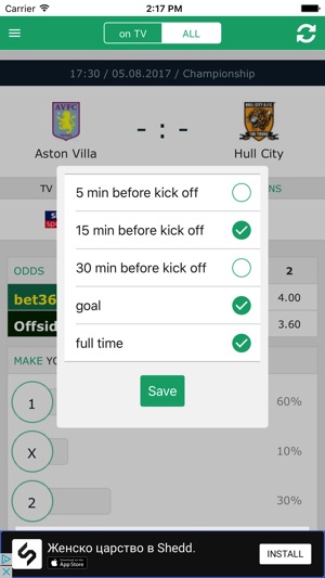 Football on TV(圖5)-速報App