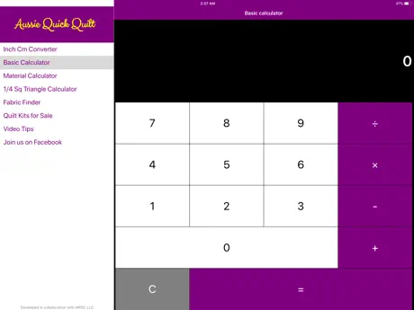 Quick Quilt Calculator