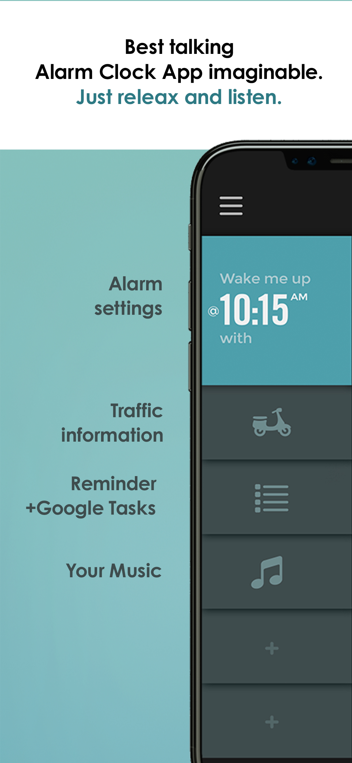 TalkClok. Talking alarm clock.
