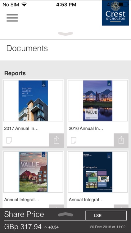 Crest Nicholson IR App