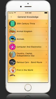 general knowledge of-the world iphone screenshot 2