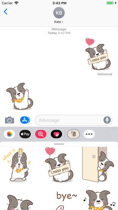 Snobby Dog Animated Stickers screenshot 3