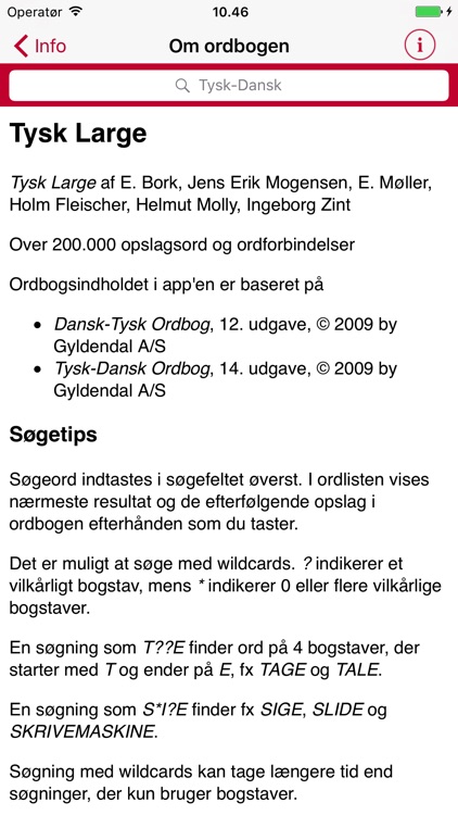 Gyldendal's German Danish Dictionary - Large screenshot-4