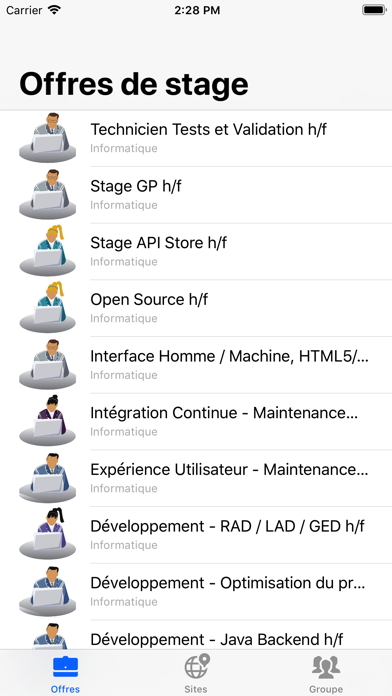 Screenshot #1 pour Stages informatiques PRO BTP