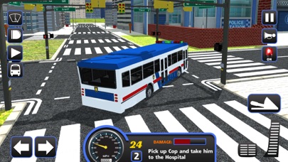 Police Bus Staff Duty Transport 3D screenshot 1