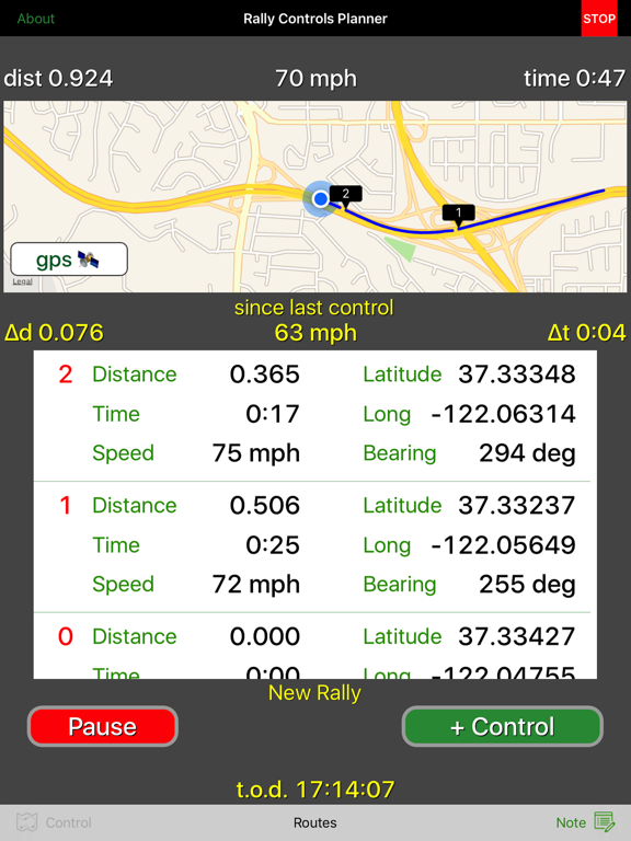 Screenshot #4 pour Rally Controls Planner