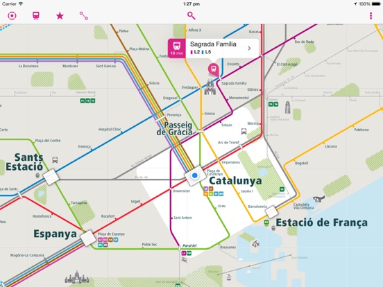 Screenshot #4 pour Barcelona Rail Map Lite
