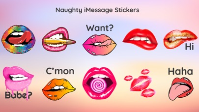 Kiss Lips Dirty Sticker Emojisのおすすめ画像1