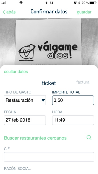 Okticket - Gestión de gastos screenshot 4