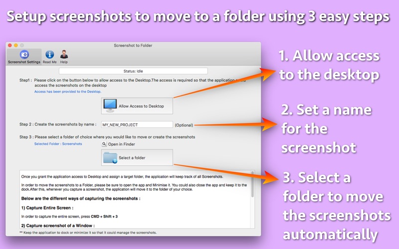 Screenshot #3 pour Screenshot to Folder