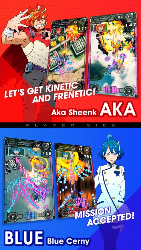 AKA TO BLUE - aka-to-blue-characters-gameplay