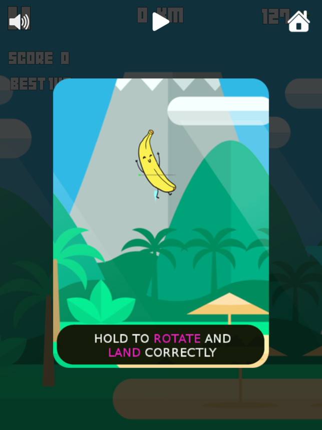 Banana Jump!, game for IOS