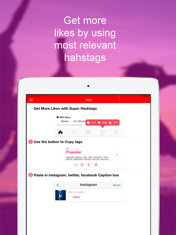 Top Hashtags for Social Media iPad screenshot 4 - Social Networking app