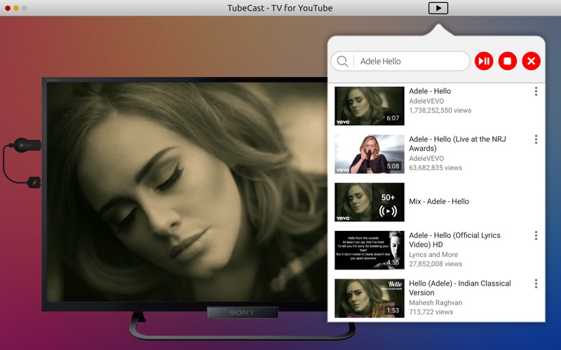 tubecast - tv for youtube iphone screenshot 2