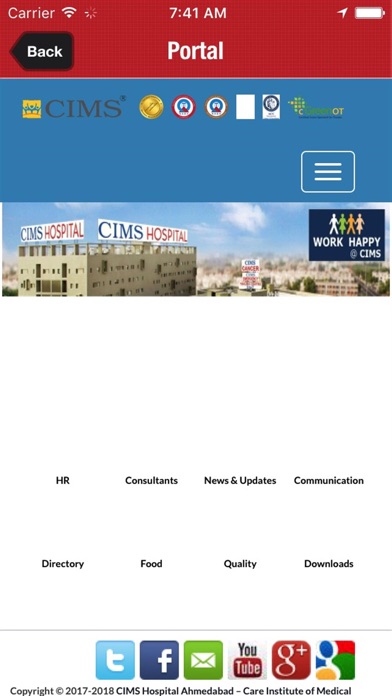 CIMS Hospital Portal screenshot 2
