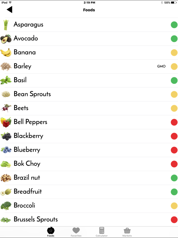 Smart Foods - Organic Diet Buddy iPad screenshot 2 - Food & Drink app