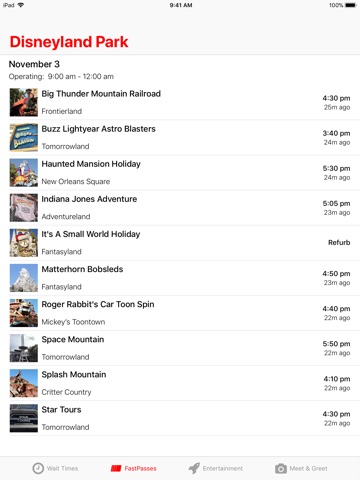 Wait Times For Disneyland screenshot 2