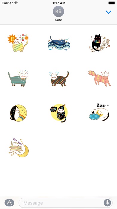 Dreams of Cute Cats Sticker screenshot 3