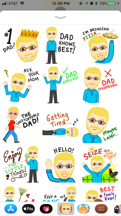 #1 Dad Stickers! screenshot 3