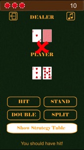 Blackjack Basic Strategy Practice screenshot #3 for iPhone