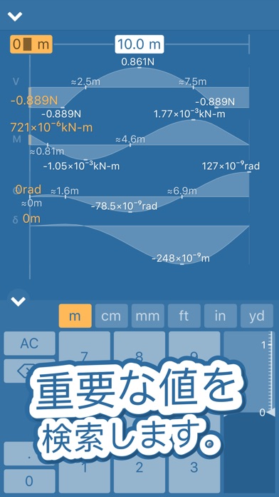 はり算出のたわみ、せん断力、曲げモーメント screenshot1