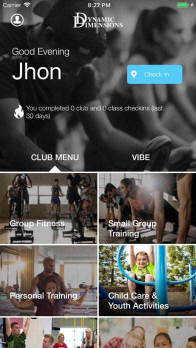 Dynamic Dimensions Fitness App screenshot 2