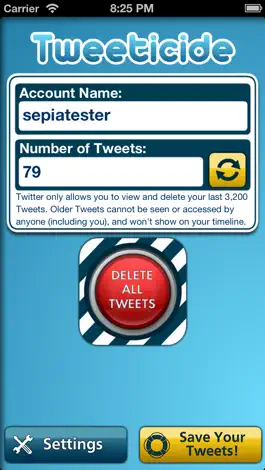 Game screenshot Tweeticide - Delete All Tweets apk