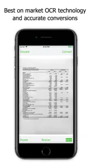 image to excel converter - ocr iphone screenshot 2