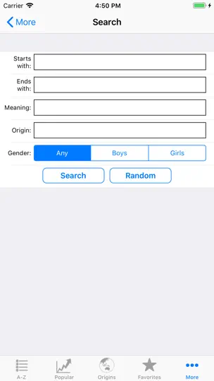 Baby Names Generator Pro+ iPhone Ekran Görüntüsü 5