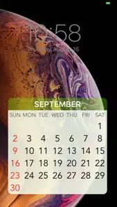 Wallpaper Calendar! screenshot #3 for iPhone