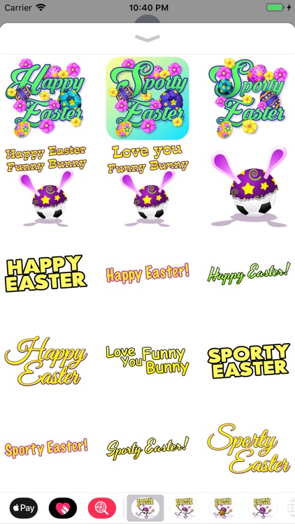 Easter Soccer Stickers