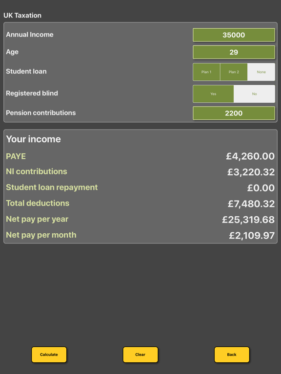 Screenshot #4 pour Uk tax salary calculator