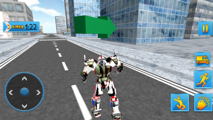 Ambulance Robot Transform 3D