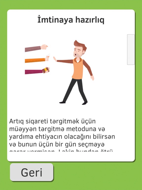 Tütündən imtina et iPad screenshot 4 - Medical app