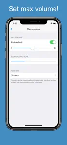 Volume Limit Control screenshot #2 for iPhone
