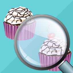 Find the Differences - Sweet Candy Shop & Cupcakes Birthday Deserts Photo Difference Edition Free Game for Kids