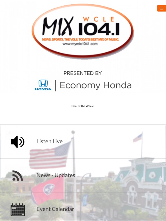 Mix 104.1 FM iPad screenshot 1 - Entertainment app