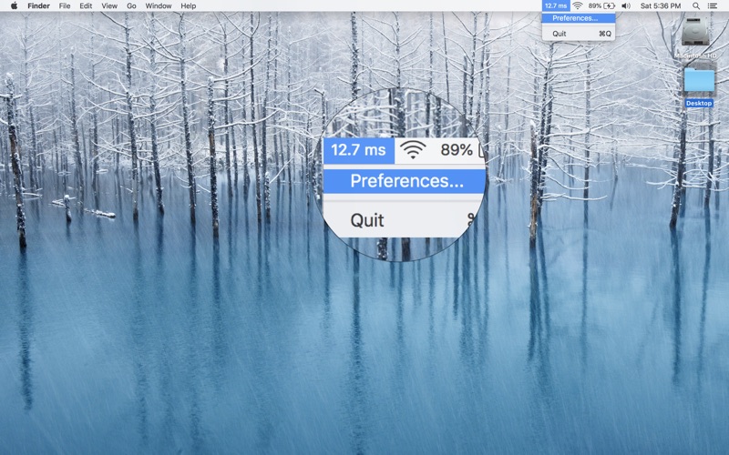 Screenshot #1 pour SimplePing - Menu Bar Ping