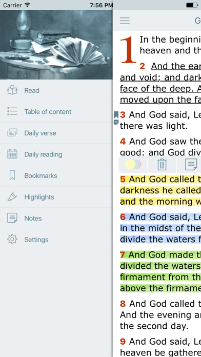 Screenshot #3 pour Bible Offline with Red Letter