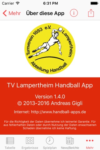 TV Lampertheim Handball screenshot 4