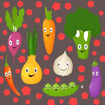 Vegetables Name Learning Card Cheats