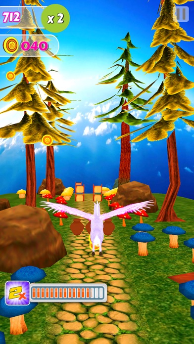 Unicorn Dash Fly Pegasus 3D HD screenshot 4