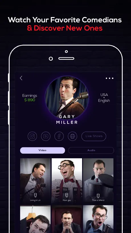 Comedy App Stand Up Comedians