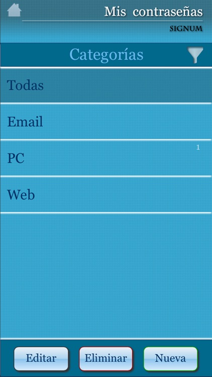 SIGNUM - Passwords manager
