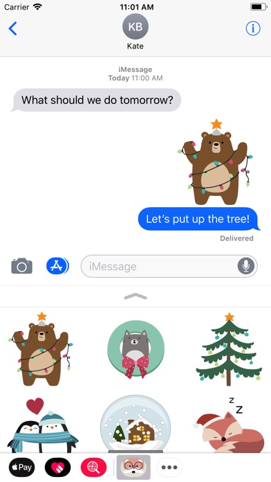 Merry Moji Christmas Stickers screenshot 2