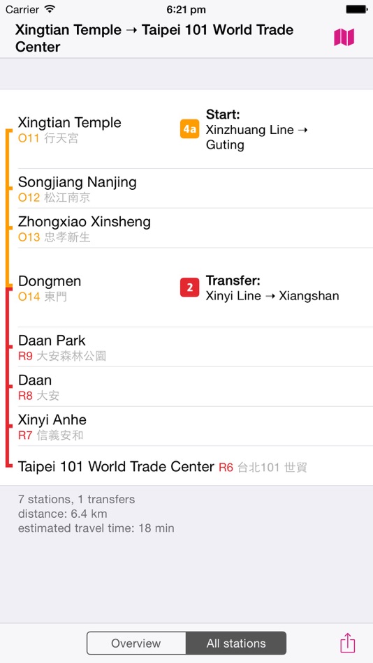 #4. Taipei Rail Map Lite (iOS) By: Urban-Map