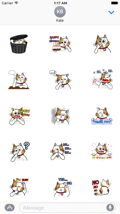 Lovely Cat CatMoji Sticker