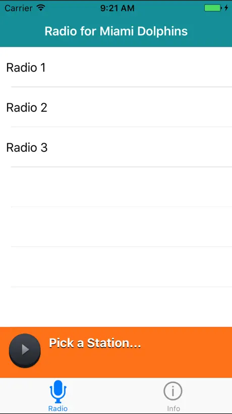 Radio for Miami Dolphins